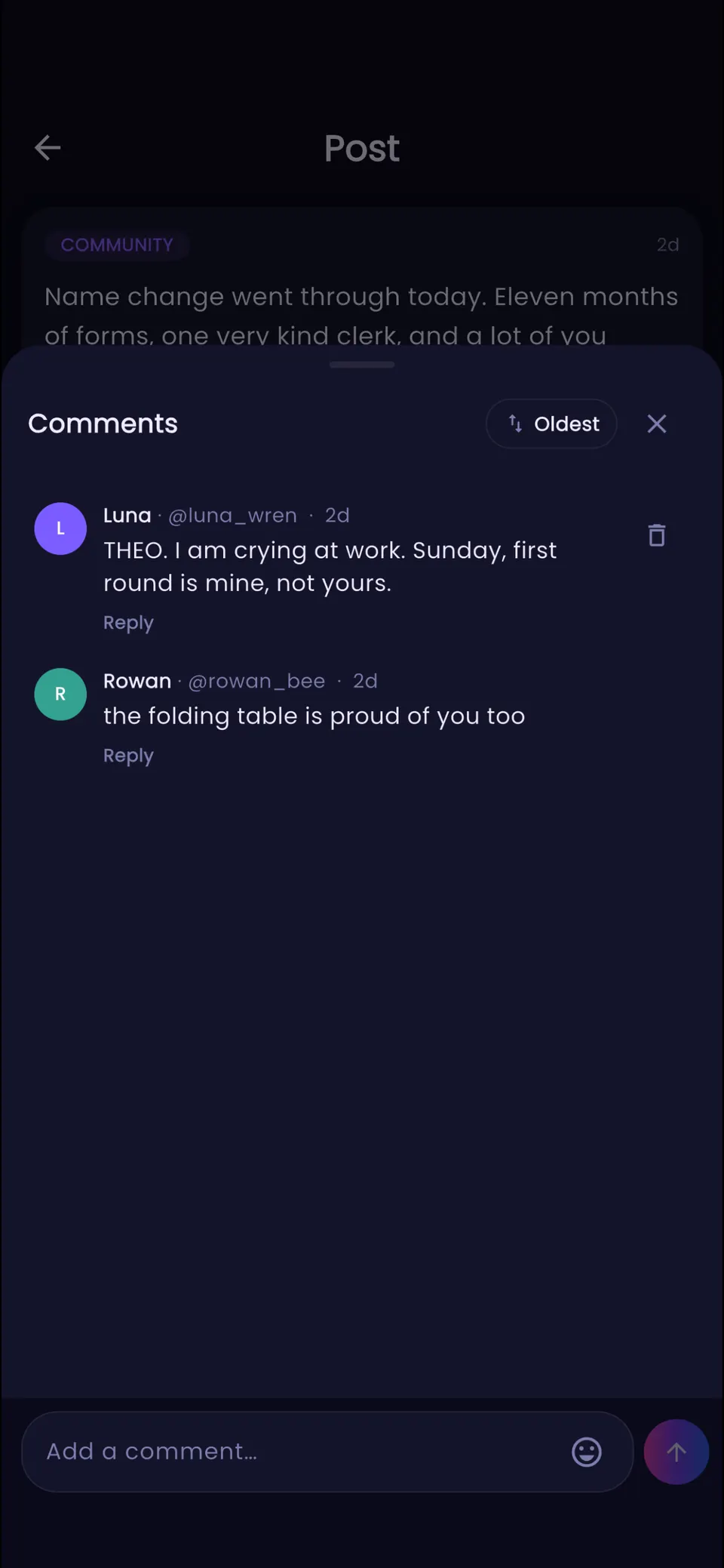 Comments on Luna’s Perseids post. Sasha is bringing a star chart app, and Rowan wants in if there’s room in the car.